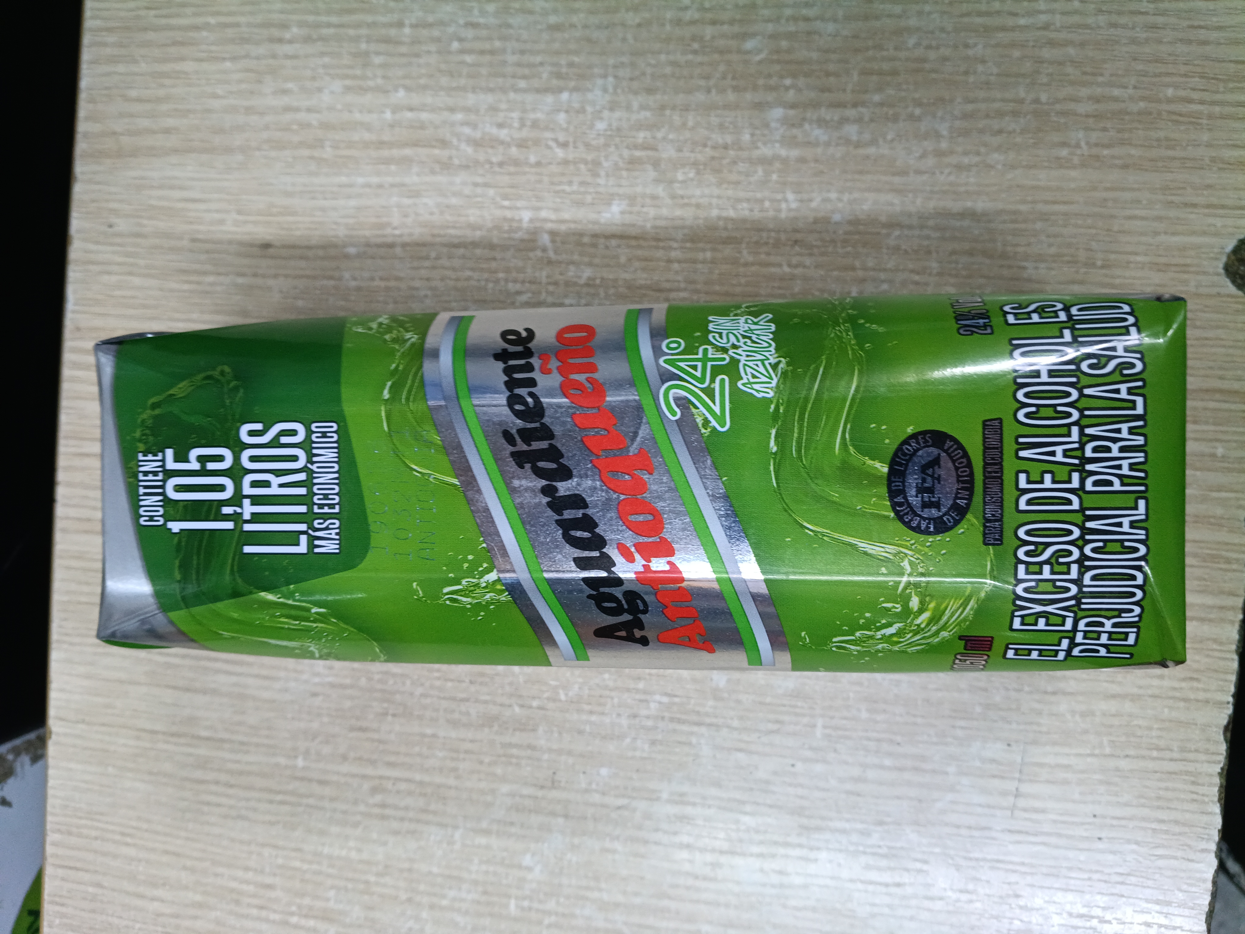 Aguardiente verde litro
