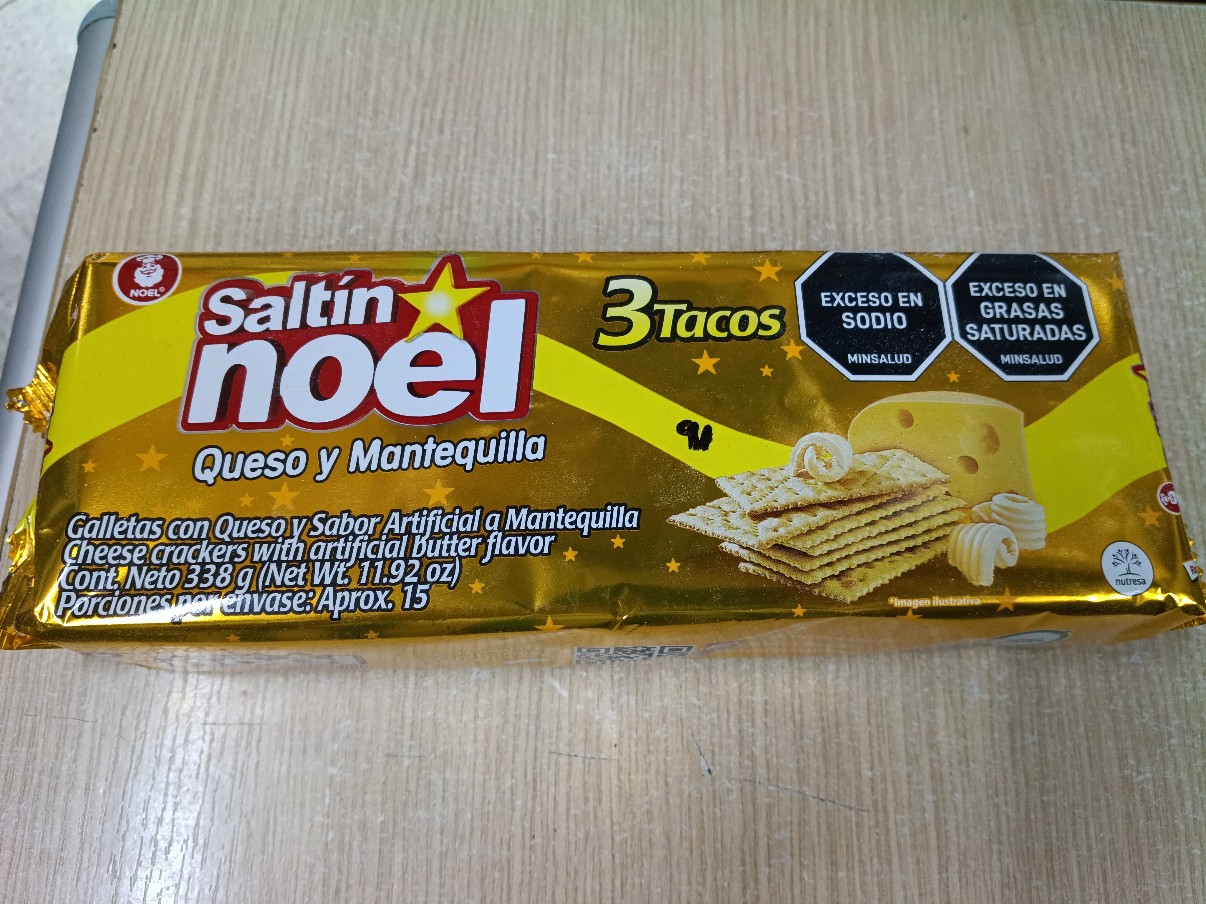 Galletas saltin mantequilla 3 tacos 338g